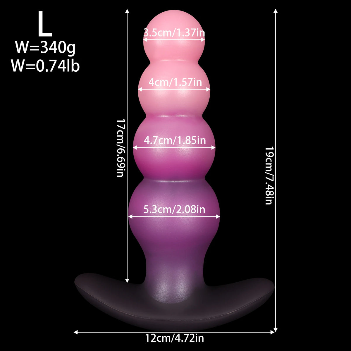 Wearable Silicone Anal Bead & Plug