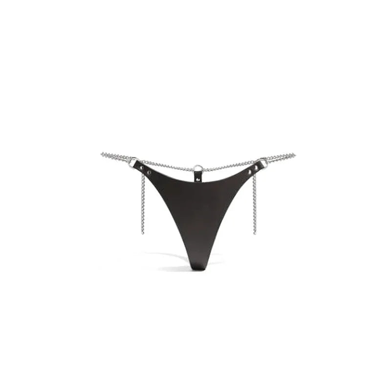 Sexy lingerie set for women, adjustable PU leather material, women's erotic set