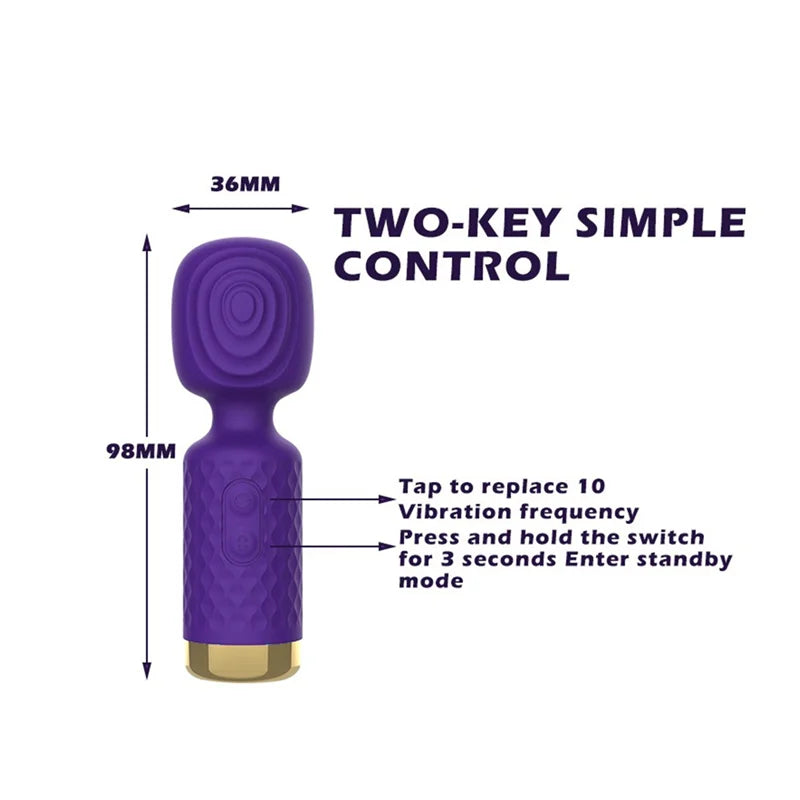 Compact Portable Mini Wand Personal Massager