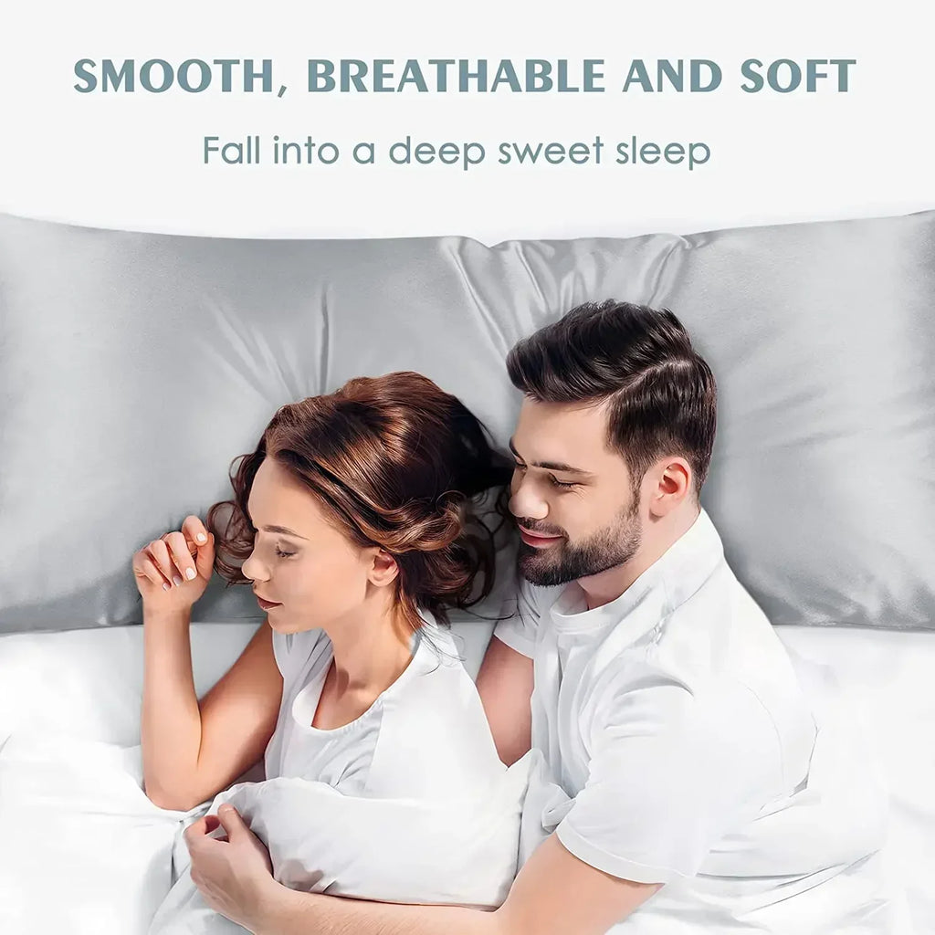 Long Satin Body Pillow Cover