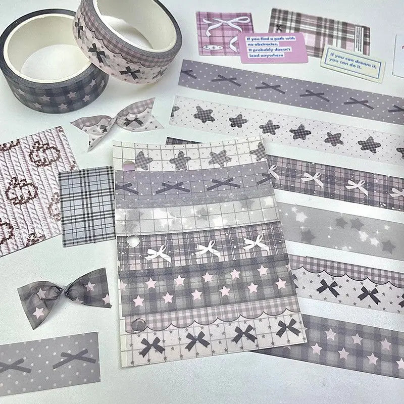 Star & Bow Washi Tape Set – 3/6 Rolls