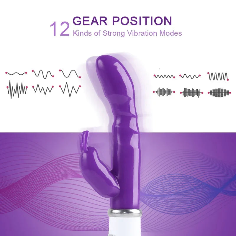 Quiet Rabbit Vibrator with Dual Stimulation