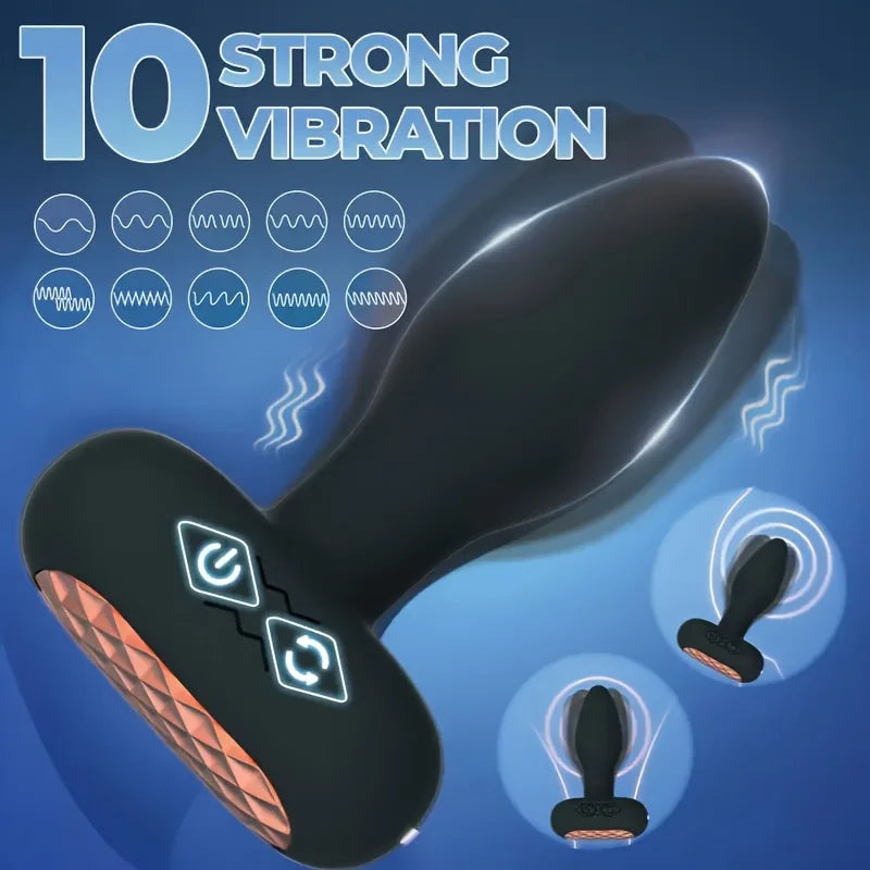 USB-Rechargeable Wireless Remote Vibrating Anal Plug
