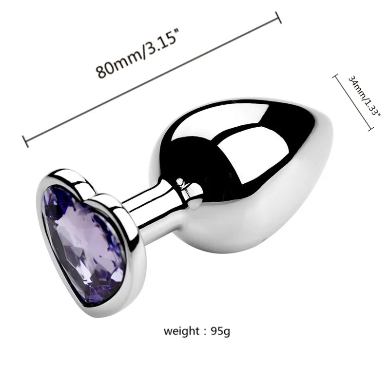 3-Size Metal Anal Plug Set – S/M/L