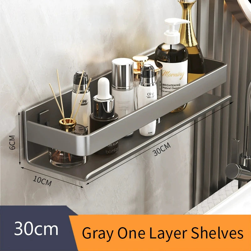 30–50 cm Aluminum Bathroom Storage Shelf