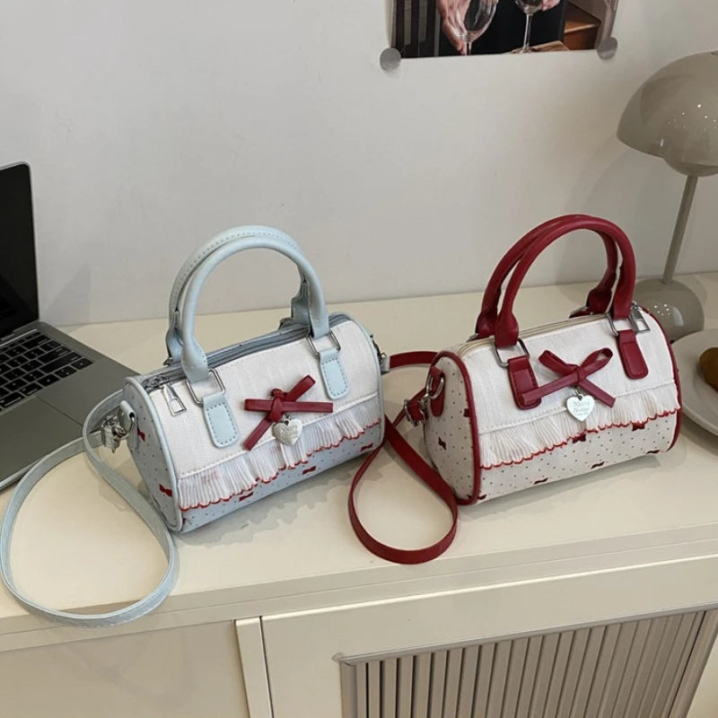 Lolita Bow Lace Crossbody Bag
