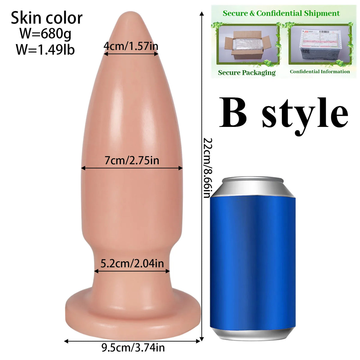 Extra-Large Beaded Anal Plug