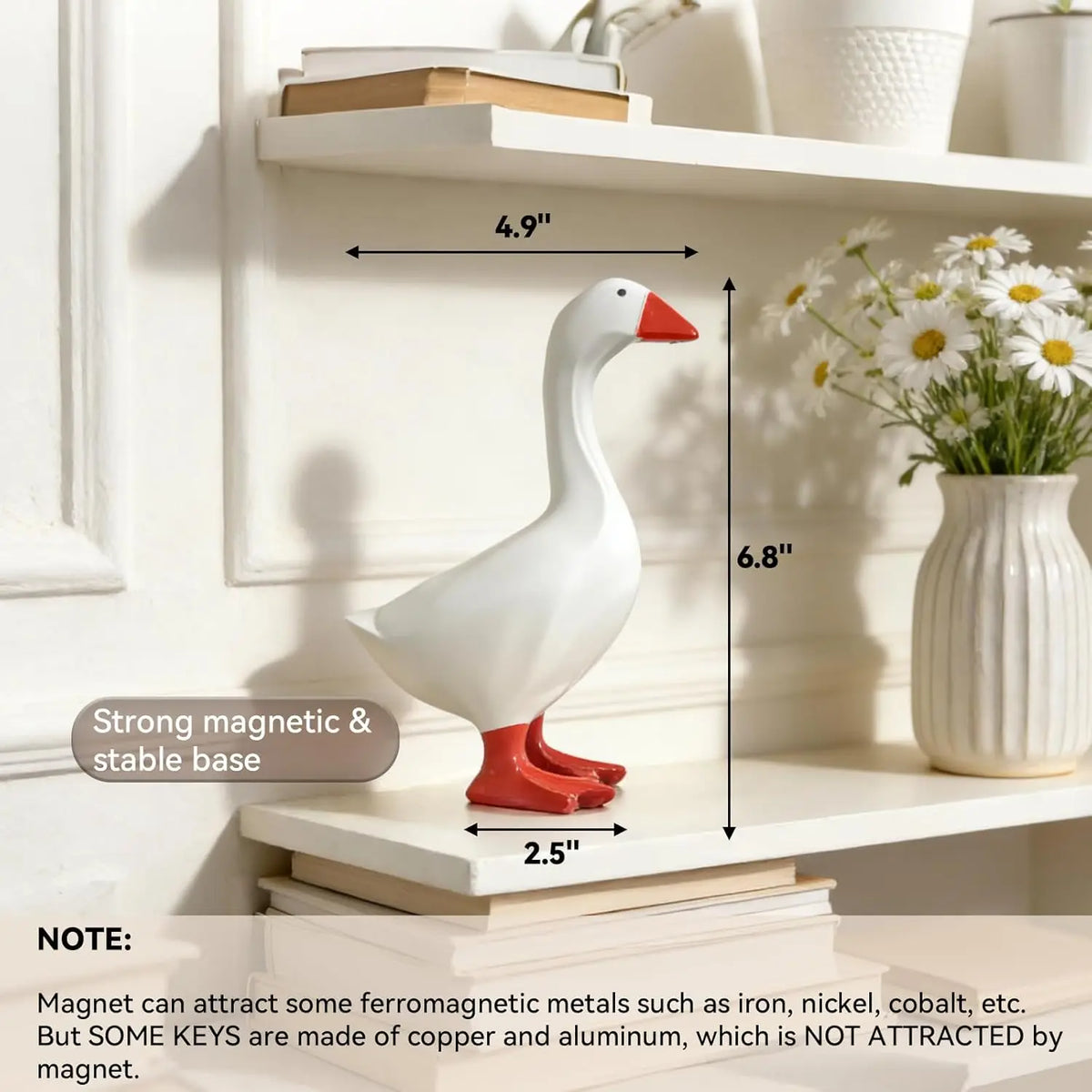 Magnetic Goose Key Holder & Desk Decor