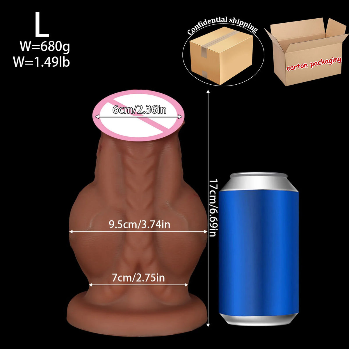 Large Silicone Horse-Shaped Dildo with Suction Cup