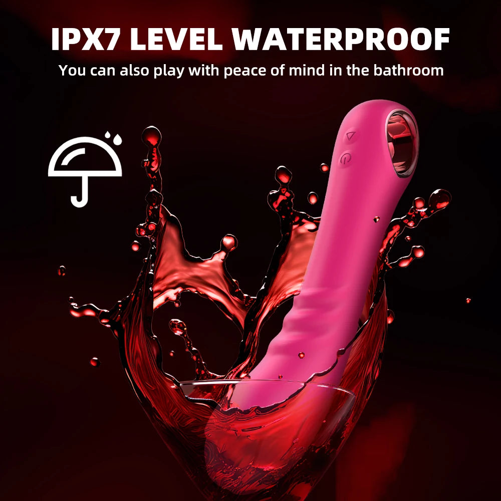 Rose Vibrator Dildo Massager Wand Clitoris Stimulator 10 Frequency Vibrating Penis Adult Women Vagina Massage Female Sex Toy