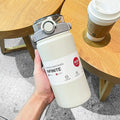 1 L Stainless Steel Insulated Tumbler with Handle & Straw