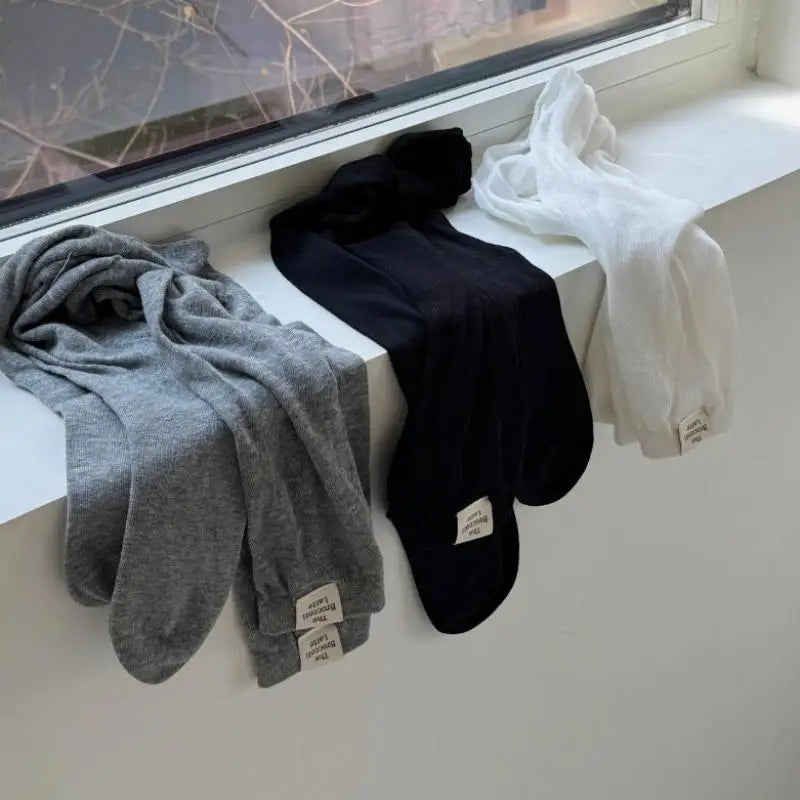 Thigh High Socks Korean Women Stockings Solid Color Mesh Calf Japanese JK Knee High Stockings Fashion Accessories Gift Sexy Styl