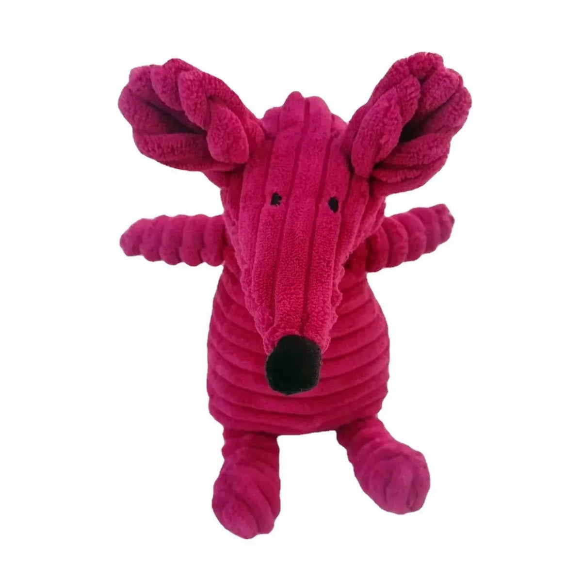 Corduroy Animal Squeaky Dog Toy