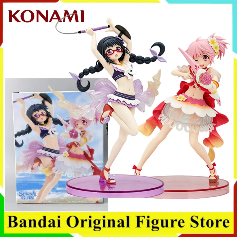 Original Konami Puella Magi Madoka Magica Anime Kaname Madoka & Akemi Homura Action Figurine Toys PVC Model Figuarts