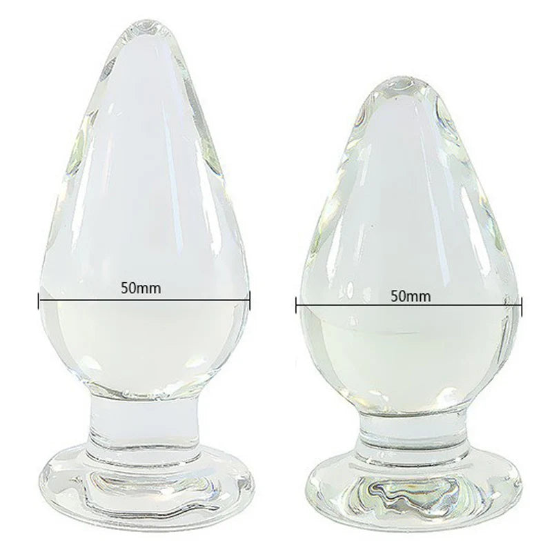 50mm Crystal Glass Anal Plug