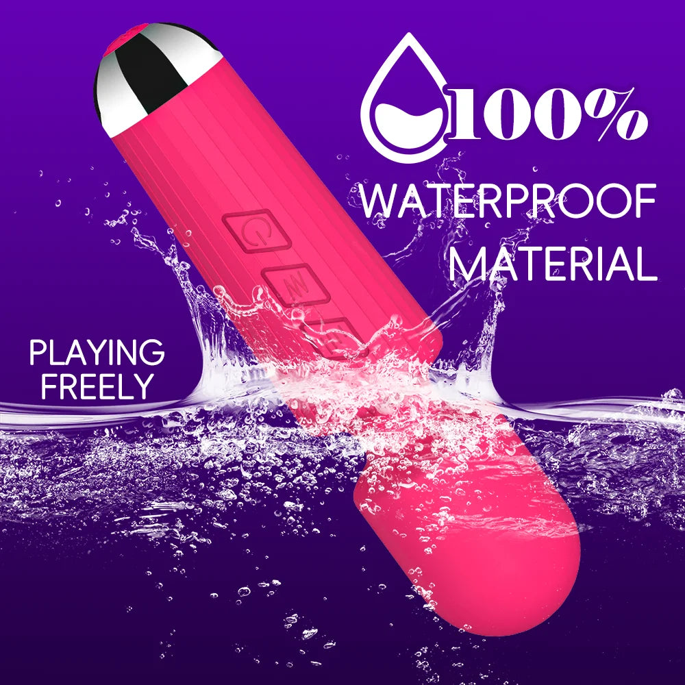 Waterproof Rechargeable Wand Vibrator – 20 Modes/8 Levels