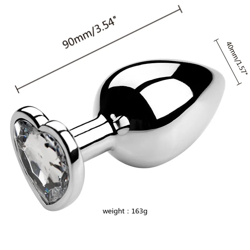 3-Size Metal Anal Plug Set – S/M/L