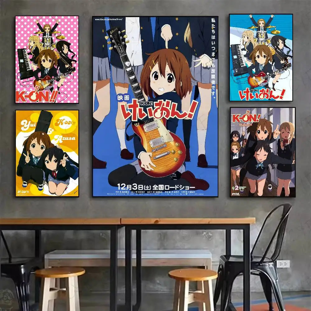 K-ON! Kawaii Girl Waterproof Wall Poster