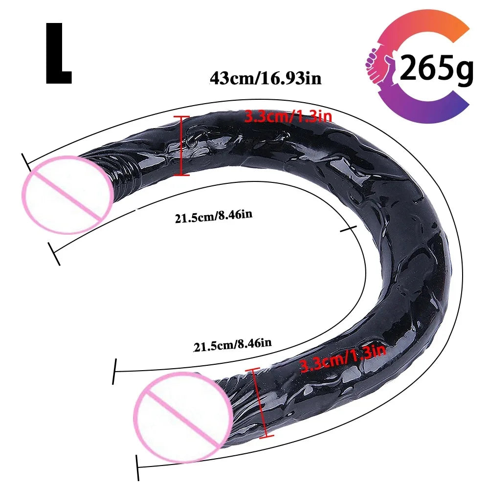Flexible Double-Ended Realistic Dildo