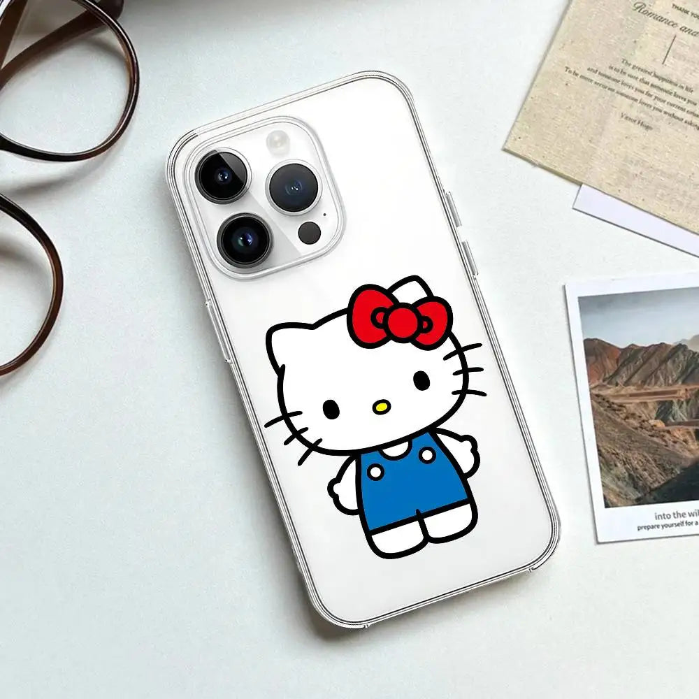 Hello Kitty Transparent Soft iPhone Case