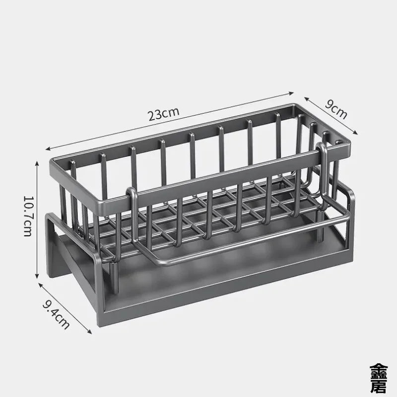 Tap-Mounted Kitchen Sink Spice & Utensil Shelf