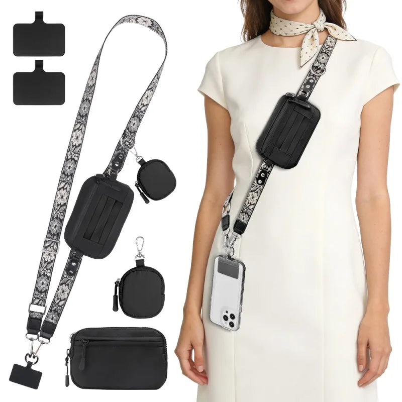 Nylon Mini Travel Crossbody Pouch