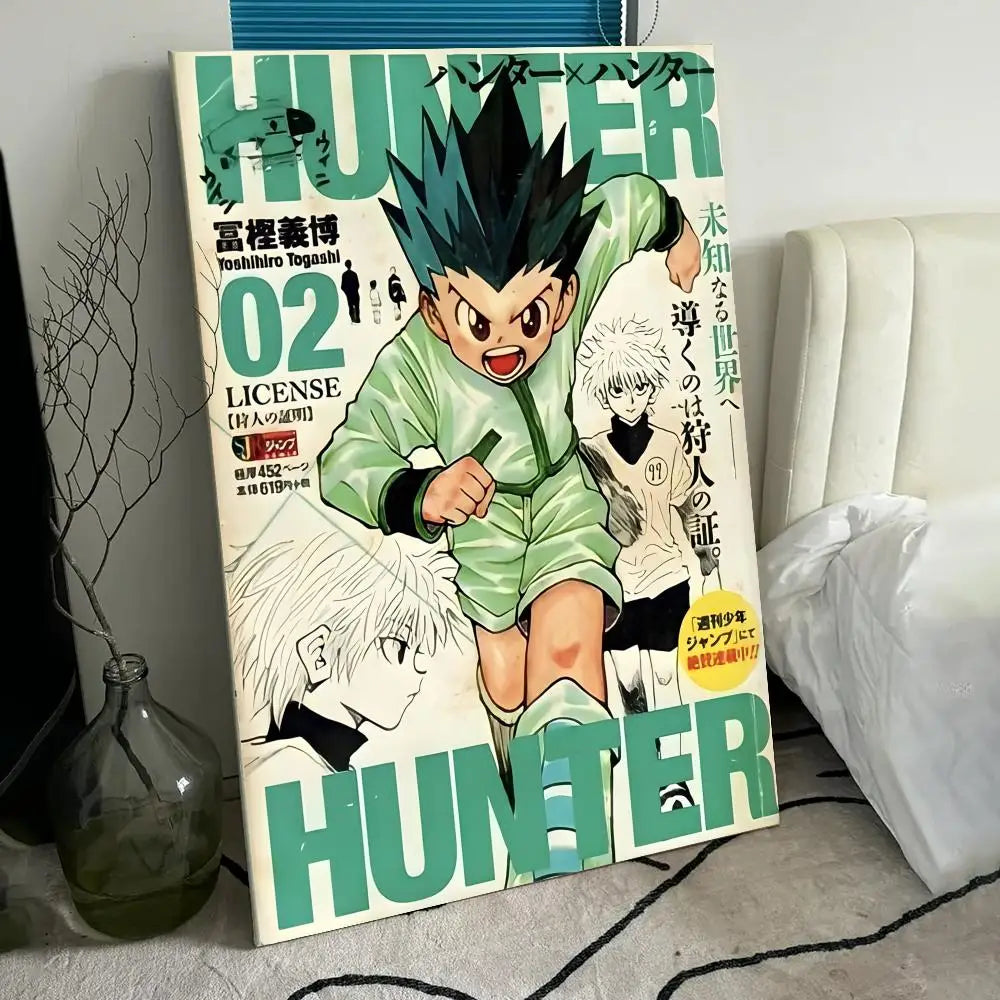 Anime H-HUNTERXHUNTER Poster Wall art print art suitable for living room bedroom bar parlor home decor gift