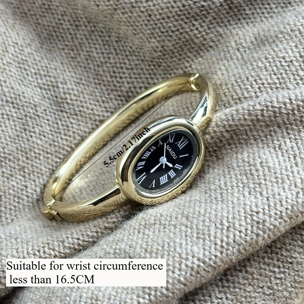 Women's Small-Dial Gold-Tone Bracelet Watch