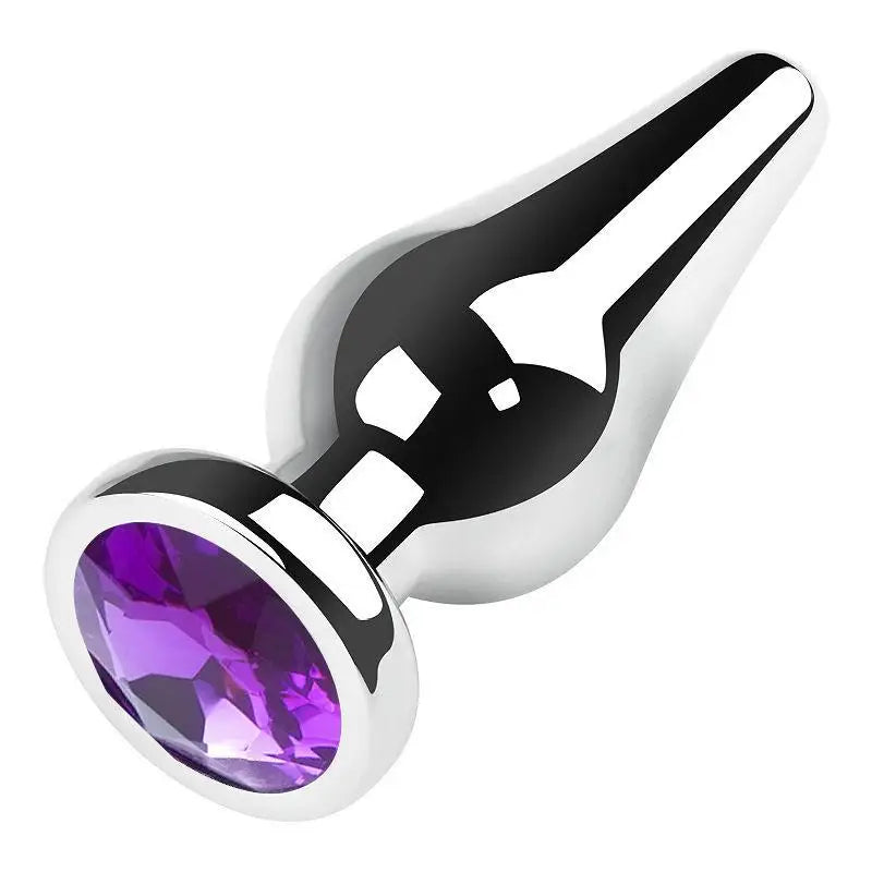 Jeweled Aluminum Alloy Anal Plug