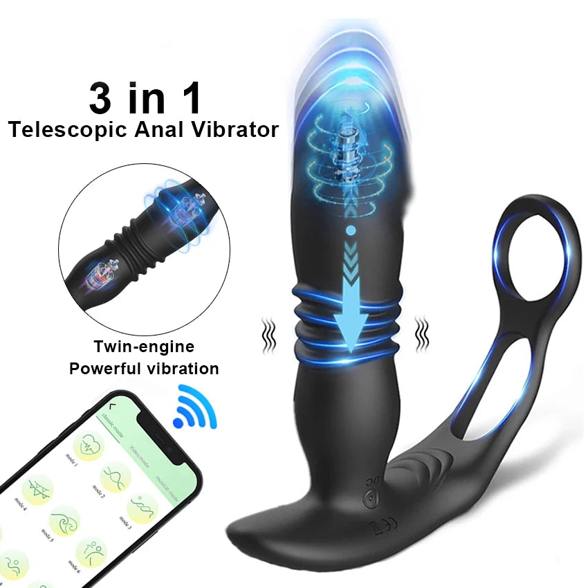 Wireless-Control Vibrating Prostate Massager