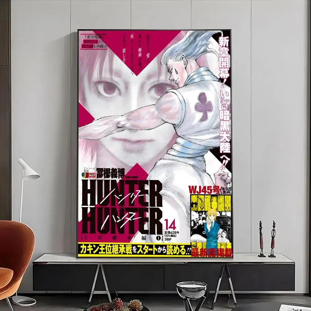 H-Hunter × Hunter Poster High-Definition Posters, Wall Art for Living Room and Home Decor.