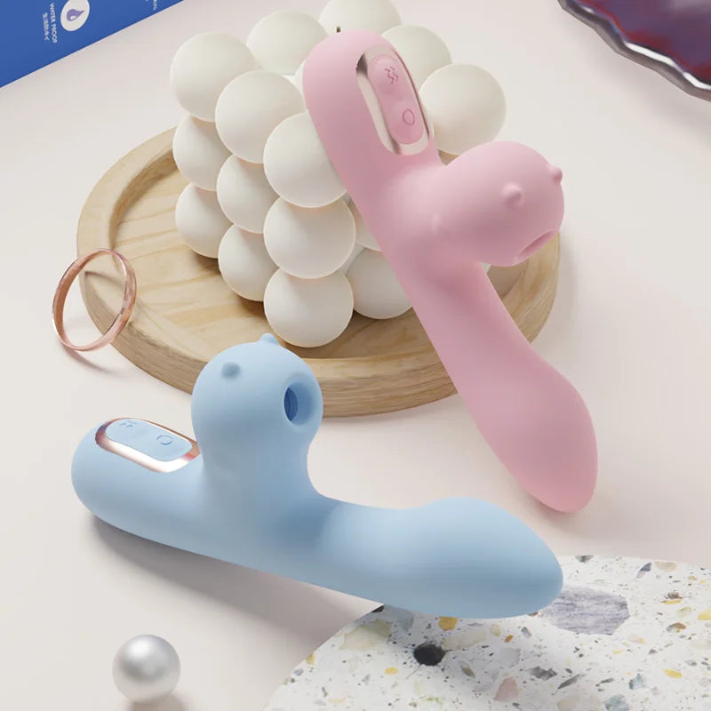 Rabbit Vibrator with Clitoral Suction