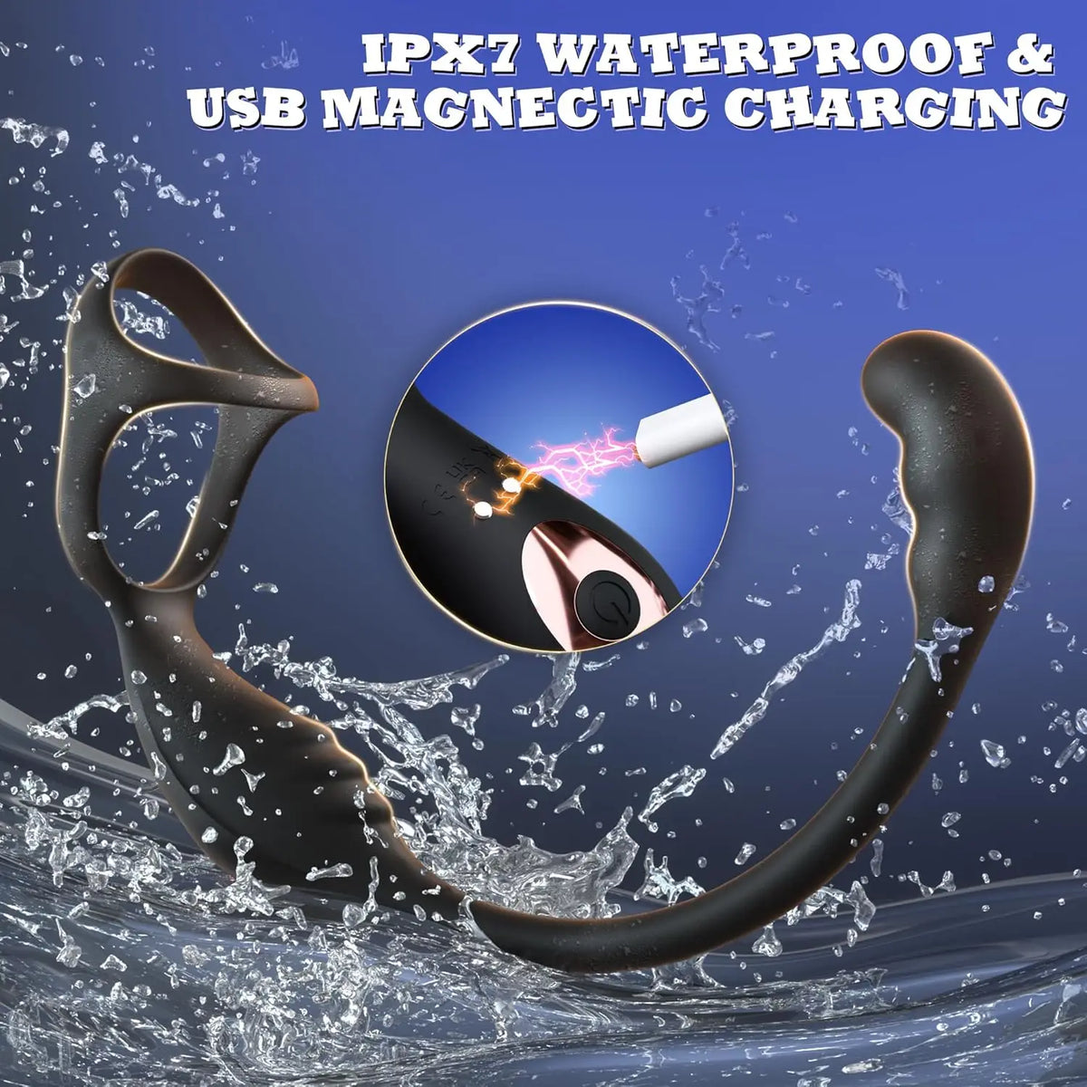 Remote-Control Prostate Massager with Vibrating Ring