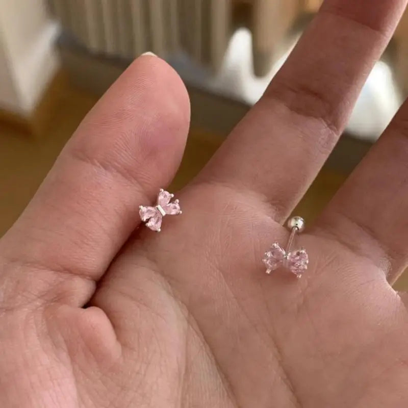 Mini Butterfly Bow Stud Earrings