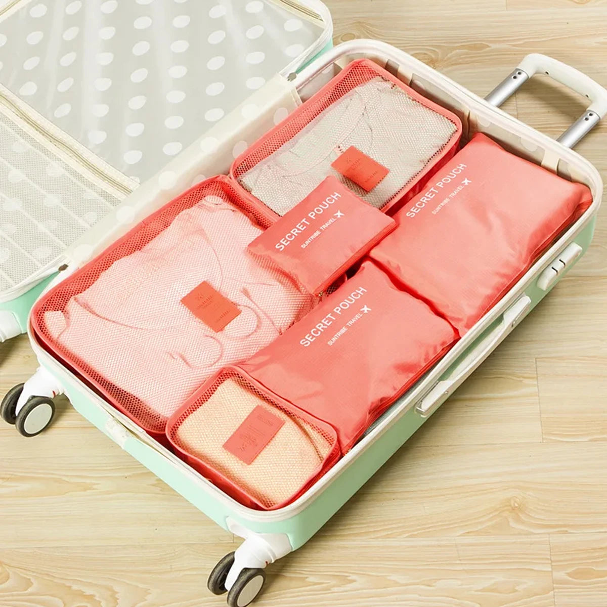 6-Piece Travel Packing Cube Organizer Set