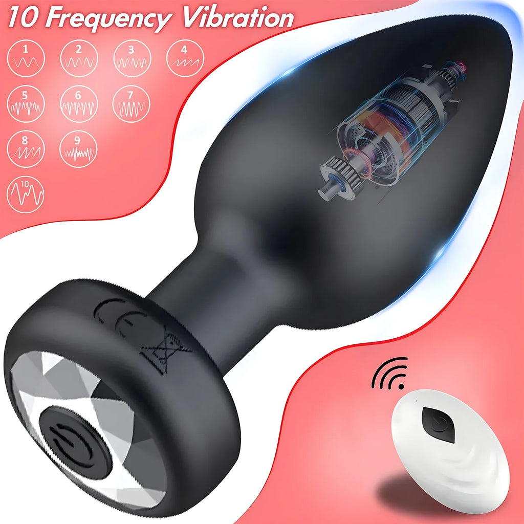 Wireless Remote Vibrating Anal Plug