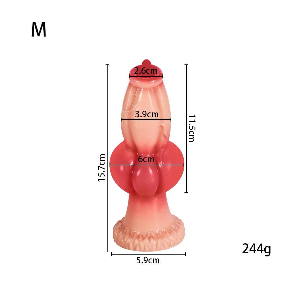 Large Realistic Animal-Style Dildo & Anal Plug