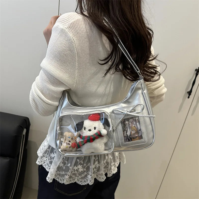 Harajuku Transparent Ita Shoulder Bag