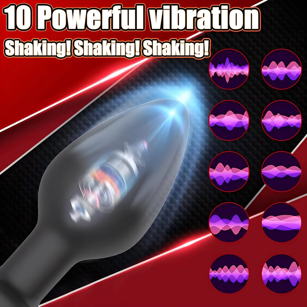 Wireless Remote Vibrating Anal Plug