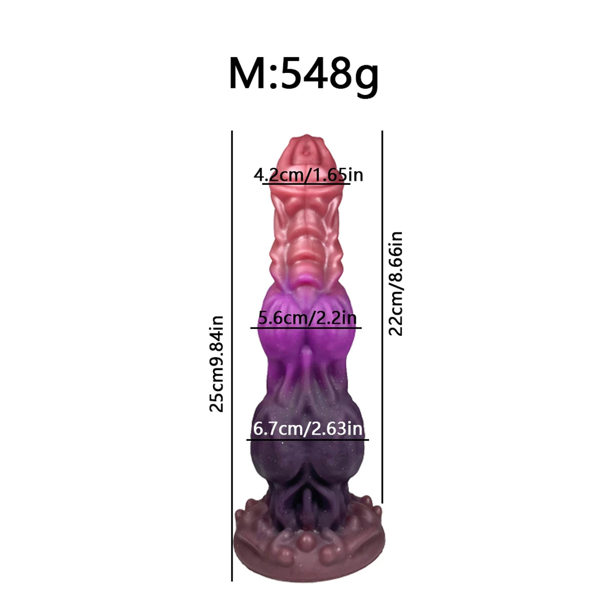Luminous Large Animal-Style Dildo & Anal Plug