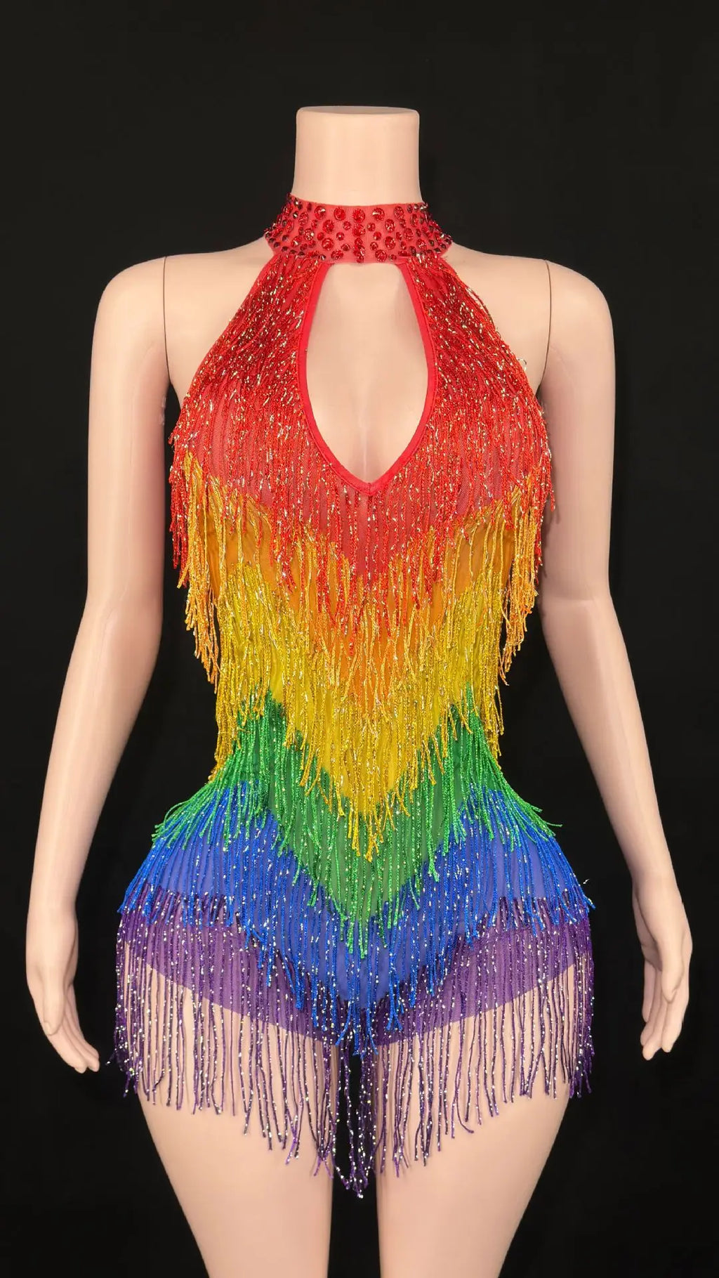 European and American Xia Hongyan Cross-border Flowy Nightclub Glittering Sexy Clothing One-Piece Dress Women's Evening Dress