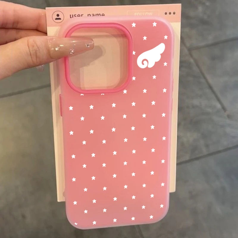 Star & Angel Wings 2-in-1 Phone Case for iPhone