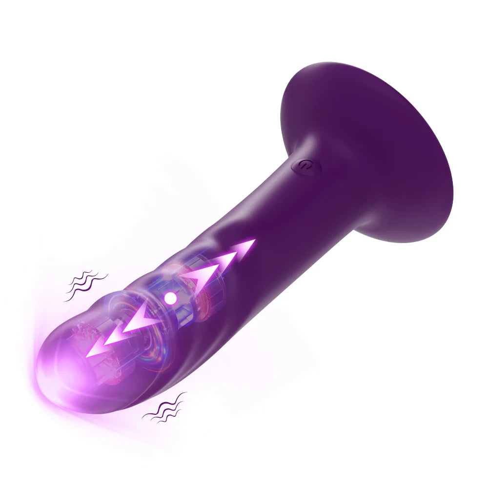 App-Controlled Thrusting Vibrating Anal Plug