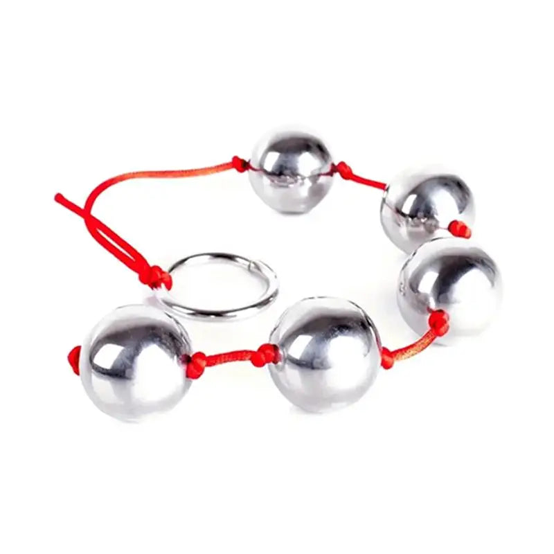 Stainless Steel Beaded Anal Plug