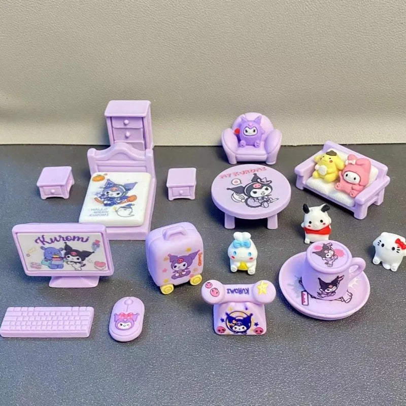 Kawaii Cat Miniature Dollhouse Furniture Toy