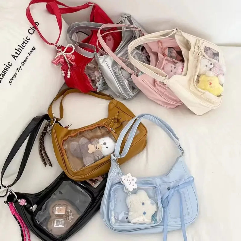 Harajuku Transparent Ita Shoulder Bag