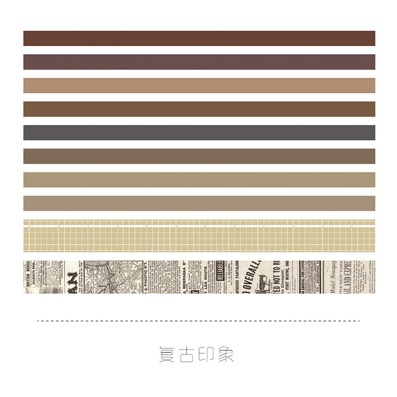10-Roll Kawaii Washi Tape Set