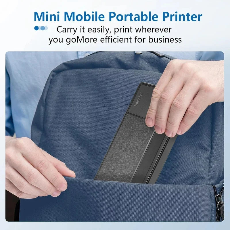 Wireless Portable Bluetooth Thermal Printer Inkless for 8.5 X 11 US Letter Mobile Printing for Phone Laptop Home Office Use