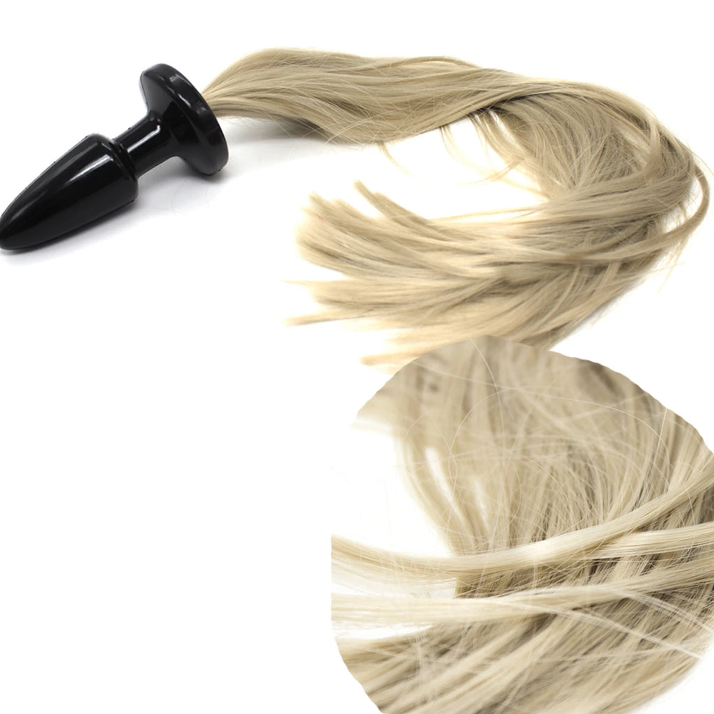 Blonde Ponytail Anal Plug