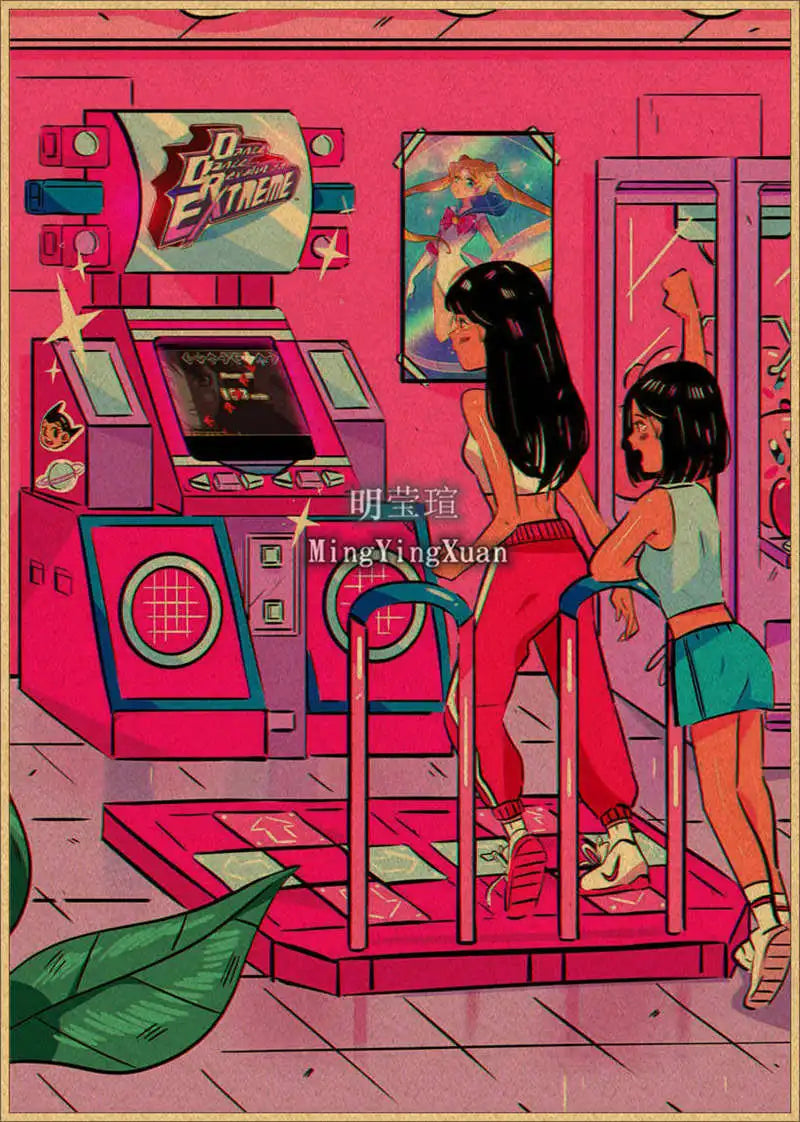 Japanese Anime 4K-Style Decorative Wall Poster